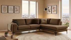 Γωνιακός καναπές Senso-Αριστερή-270φ 200β εκ.-Σοκολατί