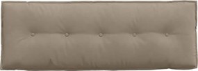 vidaXL Μαξιλάρι Πλάτης Taupe 140 x 50 cm Ύφασμα Μικροΐνας