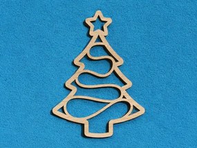 Intra απο ξύλο plywood 3mm-4mm πάχος – Στολίδι Χριστουγεννιάτικου Δέντρου 20x25 cm INTRAVECTRY-MY542754