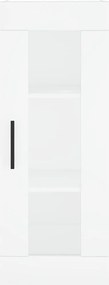 vidaXL Ντουλάπι Λευκό 34,5 x 34 x 180 εκ. από Επεξεργασμένο Ξύλο