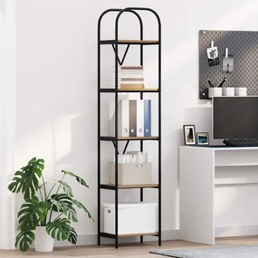 vidaXL Ράφι Βιβλίων 5 επιπέδων 40 x 30 x 183 εκ Επεξεργασμένο ξύλο