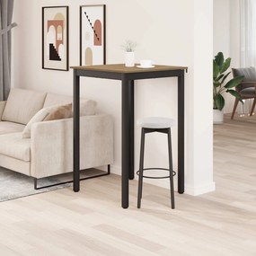 vidaXL Υποστηρικτικό Τραπεζάκι Μπαρ Επεξεργασμένο ξύλο τετράγωνο