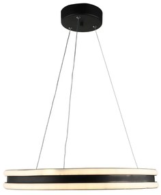 Φωτιστικό Οροφής Helios-50 01-0416 LED 60W 3000K/4000K/6000K 6000Lm 50x65cm Black Heronia