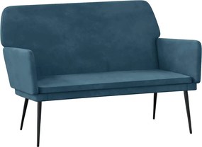 vidaXL Πάγκος Μπλε 108x79x79 εκ. Βελούδινος
