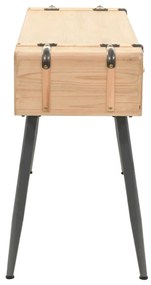 vidaXL Τραπέζι Κονσόλα 115 x 40,5 x 76 εκ. από Μασίφ Ξύλο Ελάτης