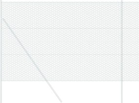 vidaXL Φράχτης Εξαγώνου Πράσινο 1,6 x 10 m PVC