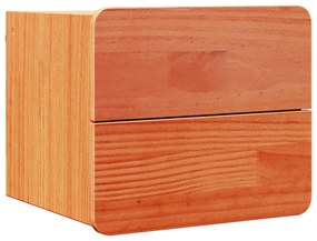 vidaXL Κομοδίνο Καφέ κεριού 39 x 34 x 33 εκ. Μασίφ ξύλο πεύκου