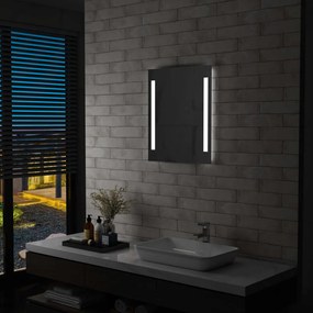 Καθρέφτης Μπάνιου Τοίχου με LED 50 x 60 εκ.
