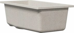 vidaXL Σιντρινο κουζίνας Μπεζ 21 x 44 x 14 εκ. Γρανίτης