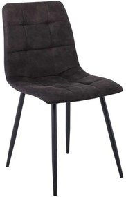 Καρέκλα Lydia ΕΜ7911,4 44x55x86cm Black Μέταλλο,Ύφασμα