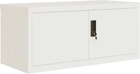 vidaXL Αρχειοθήκη Λευκή 90 x 40 x 240 εκ. Ατσάλινη