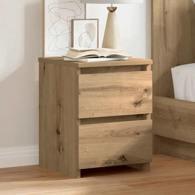 vidaXL Κομοδίνα 2 τεμ.Αρτισιανή Δρυς 30x30x40 εκ. Επεξ. Ξύλο