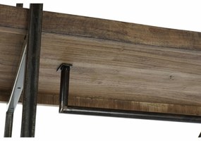 Ντουλάπα για τα ρπύχα DKD Home Decor Καφέ Μαύρο Μέταλλο Ξύλο από Μάνγκο 130 x 47 x 205 cm