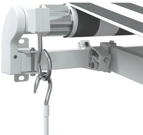 vidaXL Τέντα Πτυσσόμενη Χειροκίνητη με Ανθρακί / Λευκή 450x300 εκ.