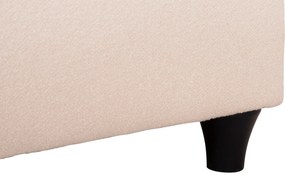 ΚΡEΒΑΤΙ ΔΙΠΛΟ LUTHER HM717 ΜΠΕΖ ΥΦΑΣΜΑ ΓΙΑ ΣΤΡΩΜΑ 160x200εκ.