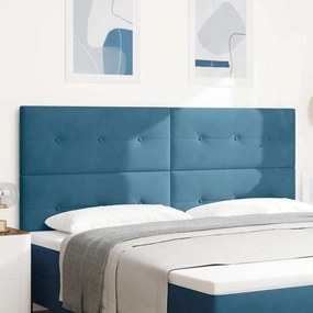 vidaXL LED κεφαλάρι με φώτα λωρίδας LED Μπλε 200 cm Πολυεστέρας