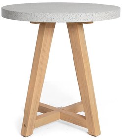 Τραπέζι Bistro Noria 0800020 70x70x75cm Natural-Grey