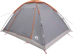 vidaXL Σκηνή Camping 6 ατόμων Γκρι και Πορτοκαλί