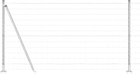 vidaXL Τεντώτο με στήριγμα Ασημί 1,2 x 25 m Ατσάλι