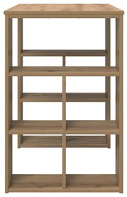 vidaXL Γραφείο artisan δρυς 90 x 50 x 75 εκ. Επεξεργασμένο ξύλο