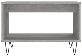 vidaXL Τραπεζάκι Σαλονιού Γκρι Sonoma 60x50x40 εκ. από Επεξεργ. Ξύλο