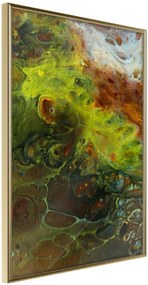 Αφίσα - Turbulent Green - 20x30 - Χρυσό - Χωρίς πασπαρτού