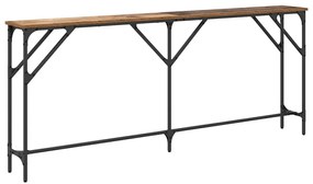 vidaXL Τραπέζι κονσόλας Παλιό Ξύλο 180 x 23 x 75 cm