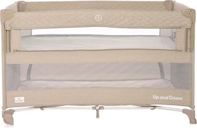 BABY COT UP AND DOWN WITH FOLDABLE SIDE FOG BEIGE