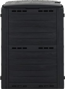 vidaXL Κομποστοποιητής Κήπου Μαύρος 280 Λίτρων από Πολυπροπυλένιο