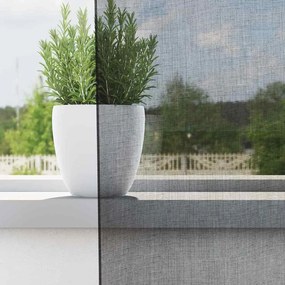 vidaXL Κουρτίνες Voile με Καρτέλα Κορυφή 2 τεμάχια Μαύρο