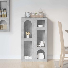 vidaXL Πλαϊνό γραφείο ELST Σκυρόδεμα Γκρι 59 x 35 x 100,5 εκ