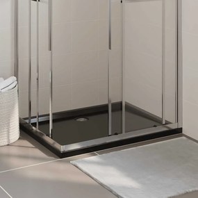 vidaXL Βάση Ντουζιέρας Ορθογώνια Μαύρη 80 x 100 εκ. από ABS