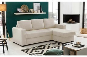 ALDO CRISTIANO ΚΑΝΑΠΕΣ ΚΡΕΒΑΤΙ ΓΩΝΙΑ ΑΝΑΣΤΡΕΨΙΜΗ OFF WHITE 220x150x88 - 70-0409