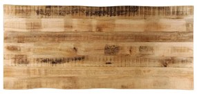 vidaXL Επιφάνεια Τραπεζιού 140x60x3,8 εκ. Live Edge Μασίφ Ξύλο Μάνγκο