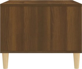 vidaXL Τραπεζάκι Σαλονιού Καφέ Δρυς 60x50x40 εκ. Επεξεργασμένο Ξύλο