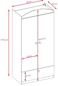 Ντουλάπα Babydreams Cartoon-Roz-Fire Brigade