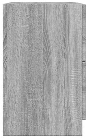 vidaXL Ντουλάπι Νιπτήρα Γκρι Sonoma 40x37x59 εκ. Επεξεργασμένο Ξύλο