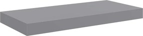 vidaXL Ράφι Τοίχου Γκρι 50x23,5x3,8 εκ. MDF