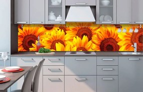 Αυτοκόλλητη φωτοταπετσαρία για ηλίανθους κουζίνας - 350x60
