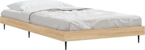vidaXL Πλαίσιο Κρεβ. Χωρ. Στρώμα Sonoma Δρυς 90x200 εκ. Επεξ. Ξύλο