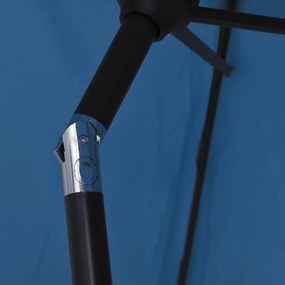 Ομπρέλα Μπλε 200 x 224 εκ. Αλουμινίου - Μπλε
