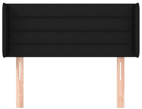 vidaXL Κεφαλάρι με Πτερύγια Μαύρο 83x16x78/88 εκ. Υφασμάτινο