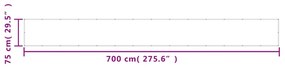 vidaXL Διαχωριστικό Βεράντας Μπλε 75x700εκ 100% Πολ. Ύφασμα Oxford