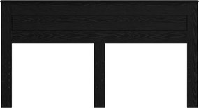 vidaXL Κεφαλάρι Μαύρη Οξυά 180 cm Επεξεργασμένο ξύλο