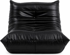 Πολυθρόνα Nextdeco Togo eco leather μαύρη Υ70x97x85εκ.