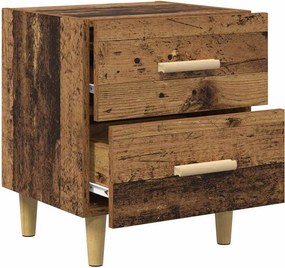 vidaXL Ντουλάπι κρεβατιού Παλιό ξύλο 40 x 35 x 47.5cm