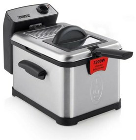 Φριτέζα Princess 01.183001.01.050 3 L Μαύρο Ασημί