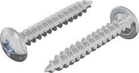 vidaXL Ξυλοβίδες 2 pcs Ασημί M4 x 25 mm Ατσάλι