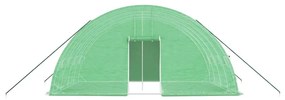 Θερμοκήπιο με Ατσάλινο Πλαίσιο Πράσινο 24 μ² 6 x 4 x 2,85 μ. - Πράσινο