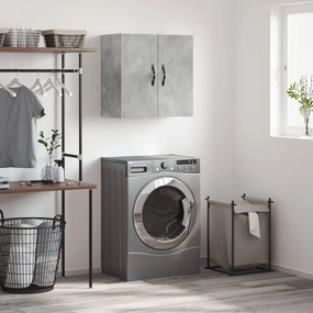 vidaXL Ντουλάπι Τοίχου Γκρι Σκυροδέματος 60x31x60 εκ. Επεξεργ. Ξύλο